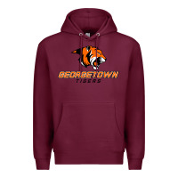Burgundy georgetown college tiger Premium Hoodie - linhVisuals