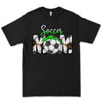 Black Soccer Mom Premium Tee - CowhideDigitalArt