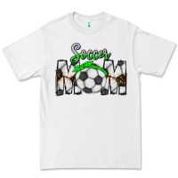 White Soccer Mom Premium Tee - CowhideDigitalArt