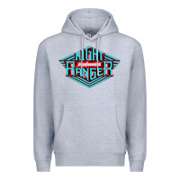Heather Grey night ranger Premium Hoodie - linhVisuals
