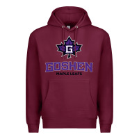Burgundy goshen college maple leafs2 vectorized Premium Hoodie - linhVisuals
