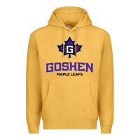 Mustard goshen college maple leafs2 vectorized Premium Hoodie - linhVisuals