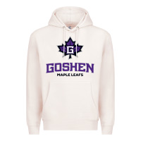 Pale Pink goshen college maple leafs2 vectorized Premium Hoodie - linhVisuals