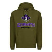 Army Green goshen college maple leafs2 vectorized Premium Hoodie - linhVisuals