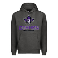 Charcoal Heather goshen college maple leafs2 vectorized Premium Hoodie - linhVisuals