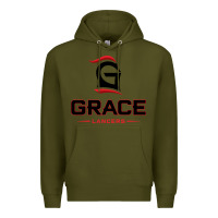 Army Green grace college & seminary lancers1 vectorized Premium Hoodie - linhVisuals