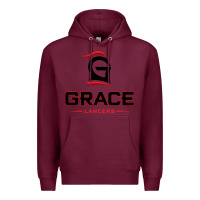 Burgundy grace college & seminary lancers1 vectorized Premium Hoodie - linhVisuals