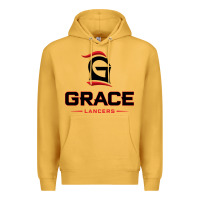 Mustard grace college & seminary lancers1 vectorized Premium Hoodie - linhVisuals