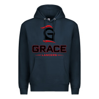 Navy grace college & seminary lancers1 vectorized Premium Hoodie - linhVisuals