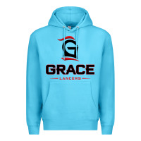 Ocean Blue grace college & seminary lancers1 vectorized Premium Hoodie - linhVisuals