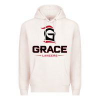 Pale Pink grace college & seminary lancers1 vectorized Premium Hoodie - linhVisuals