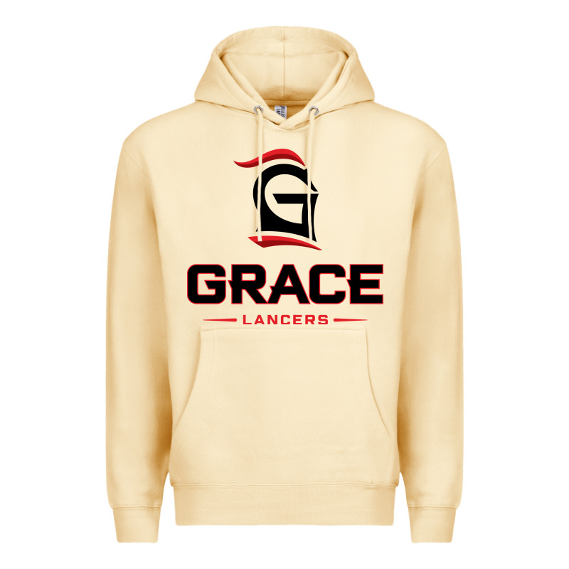 Grace College & Seminary Lancers1 Vectorized Premium Hoodie by linhVisuals | Teevron
