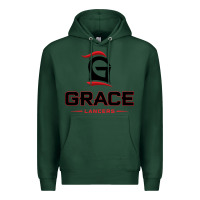 Sports Green grace college & seminary lancers1 vectorized Premium Hoodie - linhVisuals