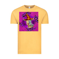 Vintage Mustard Halloween Saanen Goat Vintage Tee - LillyAllenDesigns