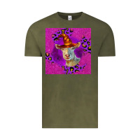Vintage Olive Halloween Saanen Goat Vintage Tee - LillyAllenDesigns
