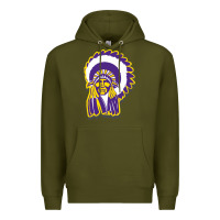 Army Green haskell indian Premium Hoodie - linhVisuals