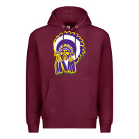 Burgundy haskell indian Premium Hoodie - linhVisuals