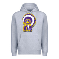Heather Grey haskell indian Premium Hoodie - linhVisuals