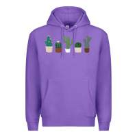 Purple cute plant Premium Hoodie - linhVisuals