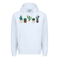 White cute plant Premium Hoodie - linhVisuals