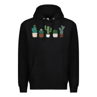 Black cute plant Premium Hoodie - linhVisuals