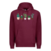 Burgundy cute plant Premium Hoodie - linhVisuals