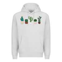 Dove Grey cute plant Premium Hoodie - linhVisuals