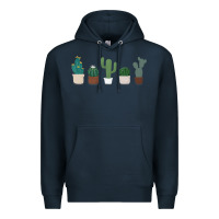 Navy cute plant Premium Hoodie - linhVisuals