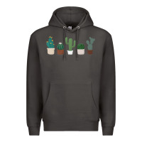 Smoke cute plant Premium Hoodie - linhVisuals