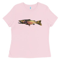 Bubblegum Pink Steelhead Trout Ladies Tee - LillyAllenDesigns