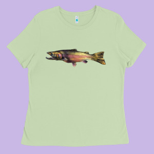 Steelhead Trout Ladies Tee Designed By Lillyallendesigns