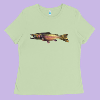 Steelhead Trout Ladies Tee Designed By Lillyallendesigns