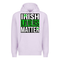 Lilac irish livers matter   funny st patricks day irish drinking t shirts te Premium Hoodie - linhVisuals