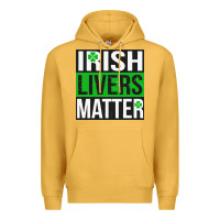 Mustard irish livers matter   funny st patricks day irish drinking t shirts te Premium Hoodie - linhVisuals