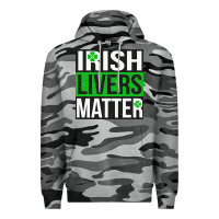 Slate Camo irish livers matter   funny st patricks day irish drinking t shirts te Premium Hoodie - linhVisuals
