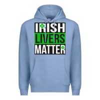 Colony Blue irish livers matter   funny st patricks day irish drinking t shirts te Premium Hoodie - linhVisuals