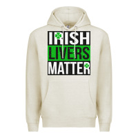 Oatmeal Heather irish livers matter   funny st patricks day irish drinking t shirts te Premium Hoodie - linhVisuals