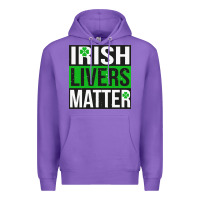 Purple irish livers matter   funny st patricks day irish drinking t shirts te Premium Hoodie - linhVisuals