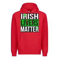 Red irish livers matter   funny st patricks day irish drinking t shirts te Premium Hoodie - linhVisuals