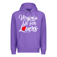 Purple virginia is for lovers Premium Hoodie - linhVisuals