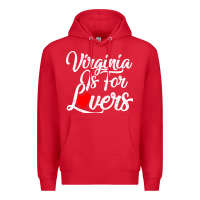 Red virginia is for lovers Premium Hoodie - linhVisuals