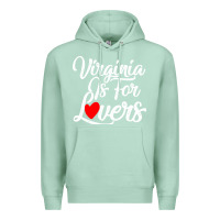 Seafoam virginia is for lovers Premium Hoodie - linhVisuals