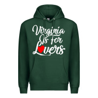 Sports Green virginia is for lovers Premium Hoodie - linhVisuals