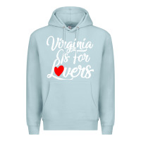 Blue Mist virginia is for lovers Premium Hoodie - linhVisuals
