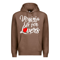 Chestnut virginia is for lovers Premium Hoodie - linhVisuals