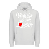 Dove Grey virginia is for lovers Premium Hoodie - linhVisuals