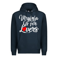 Navy virginia is for lovers Premium Hoodie - linhVisuals