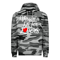 Slate Camo virginia is for lovers Premium Hoodie - linhVisuals