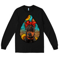Black doberman Long Sleeve Tee - Artiststas