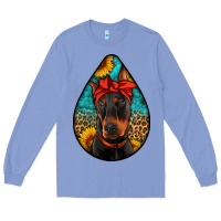 Colony Blue doberman Long Sleeve Tee - Artiststas